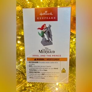Disney the Little Mermaid Ariel and the Prince Ornament 2025